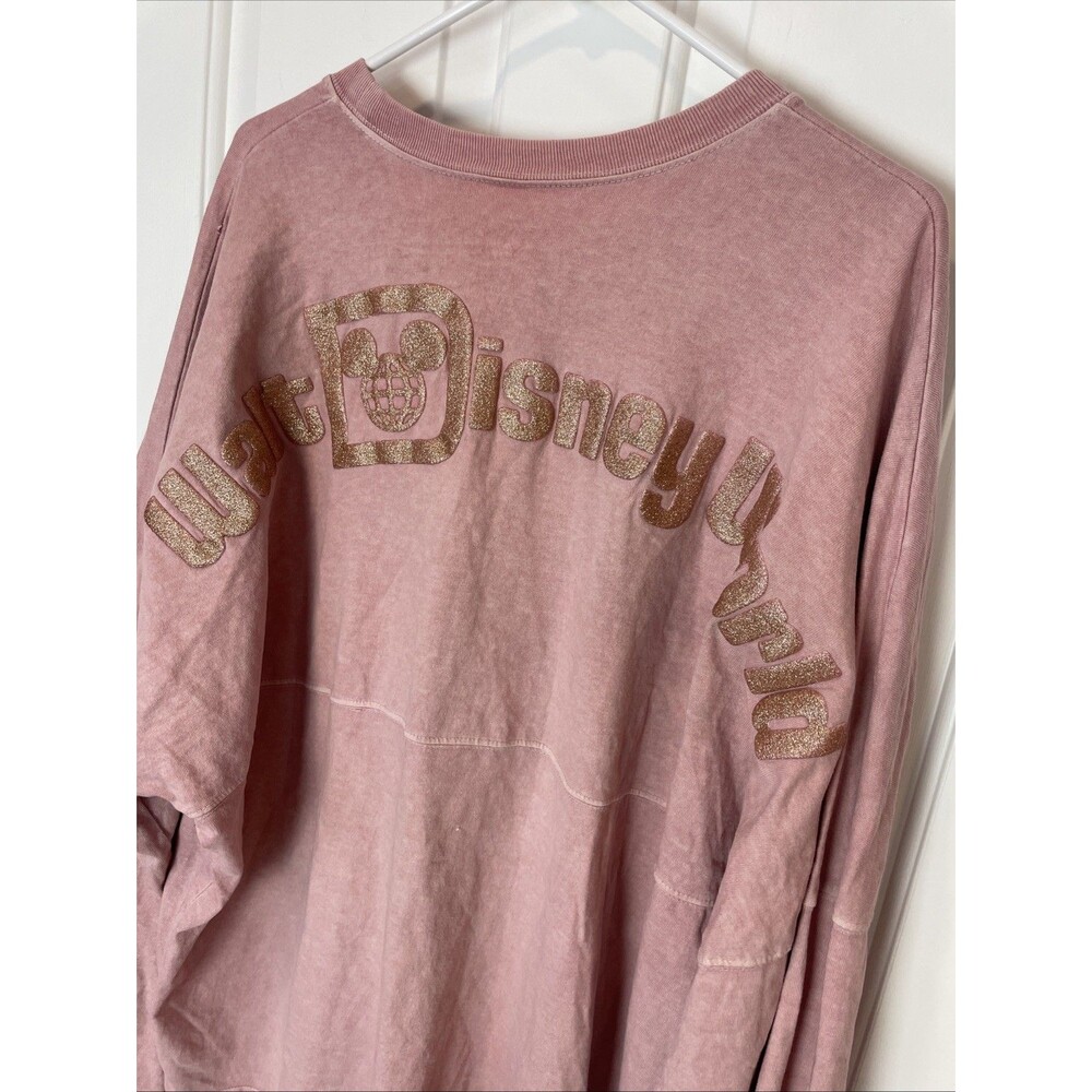 WDW Womens Dusty Rose Glitter Spirit Jersey Shirt Size XXL - Picture 6 of 7